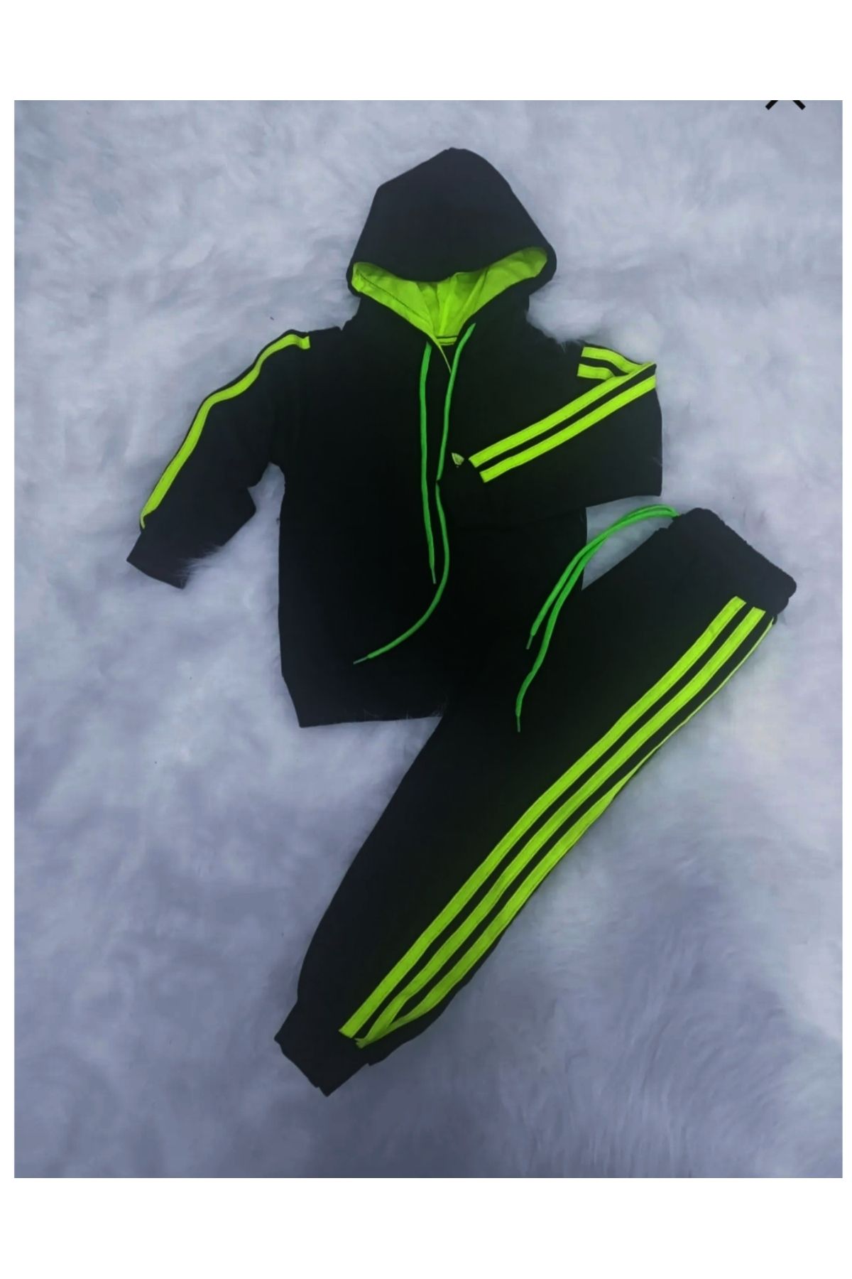 Neon green adidas tracksuit shop