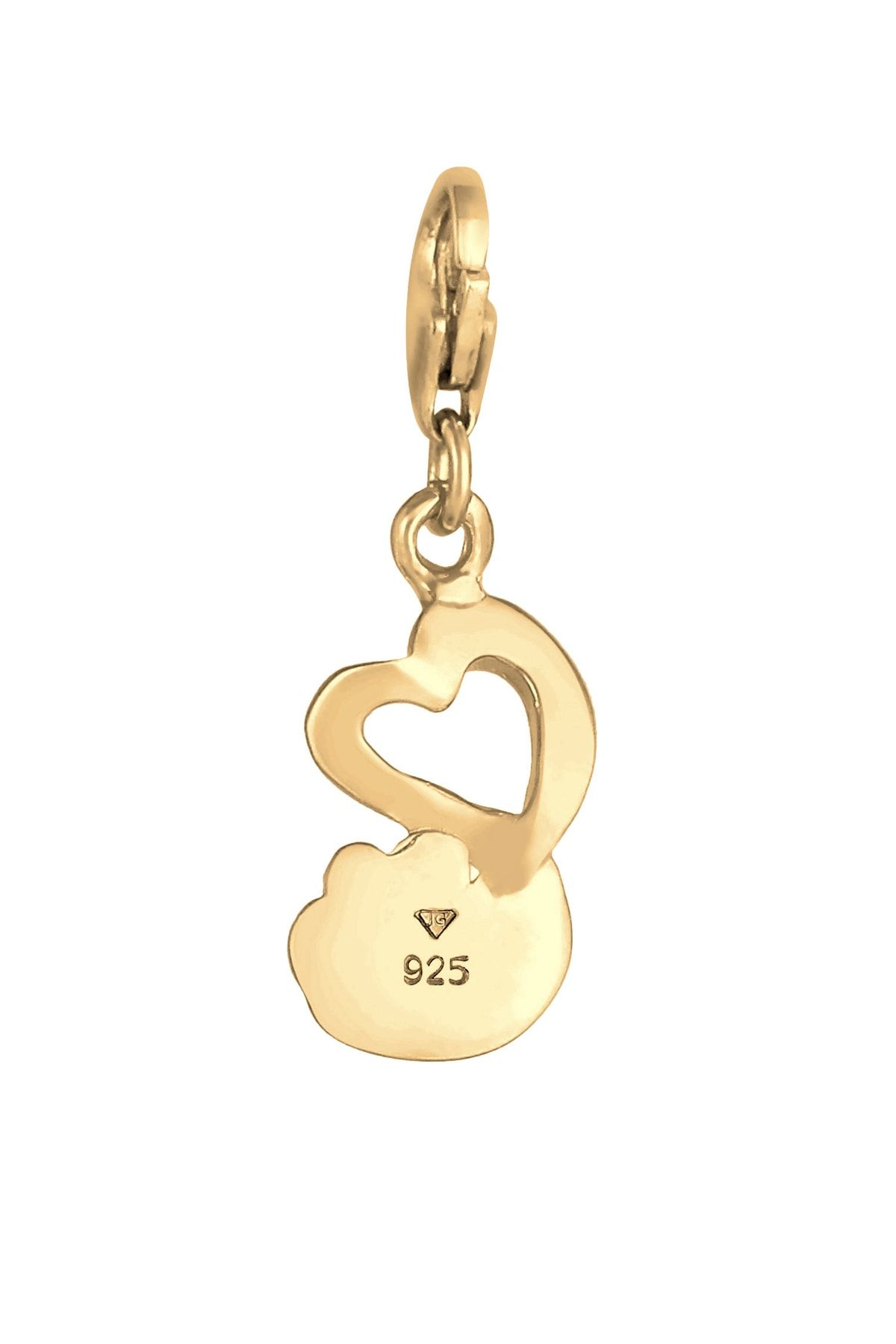Nenalina-Charm Anhänger Herz Pfote Hund Tierliebe 925 Gümüş 3