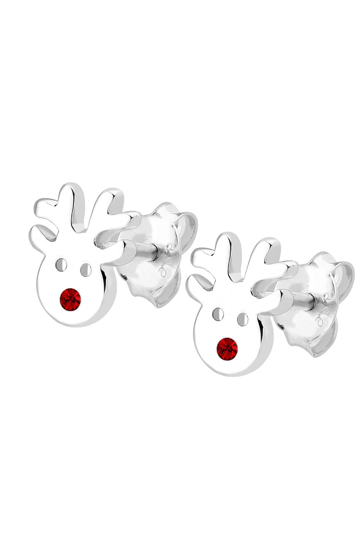 ELLI-Ohrringe Kinder Rentier Kristalle 925 Silber 3