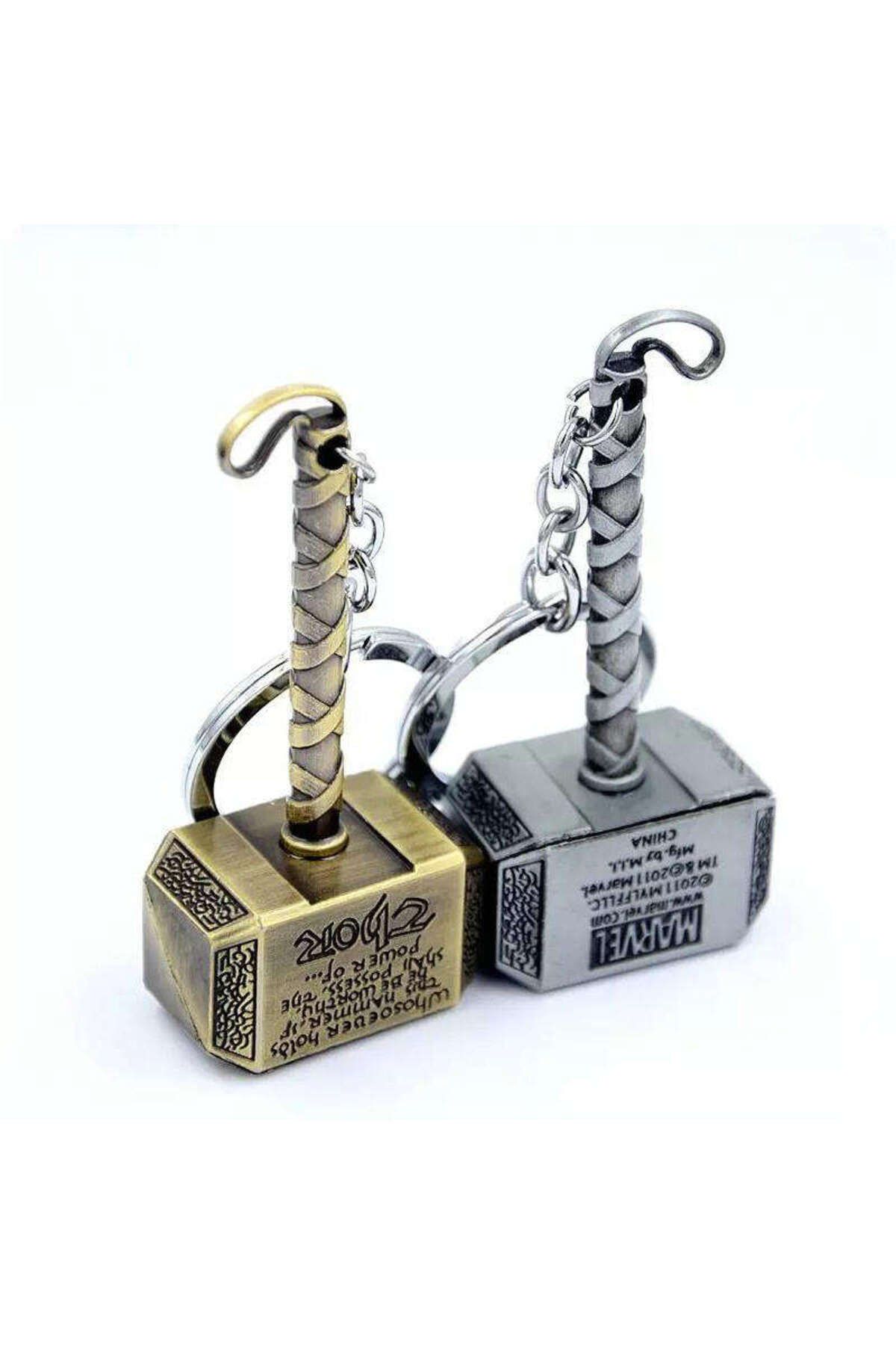 HobiShop-Thor Hammer Rotating Metal Keychain 2