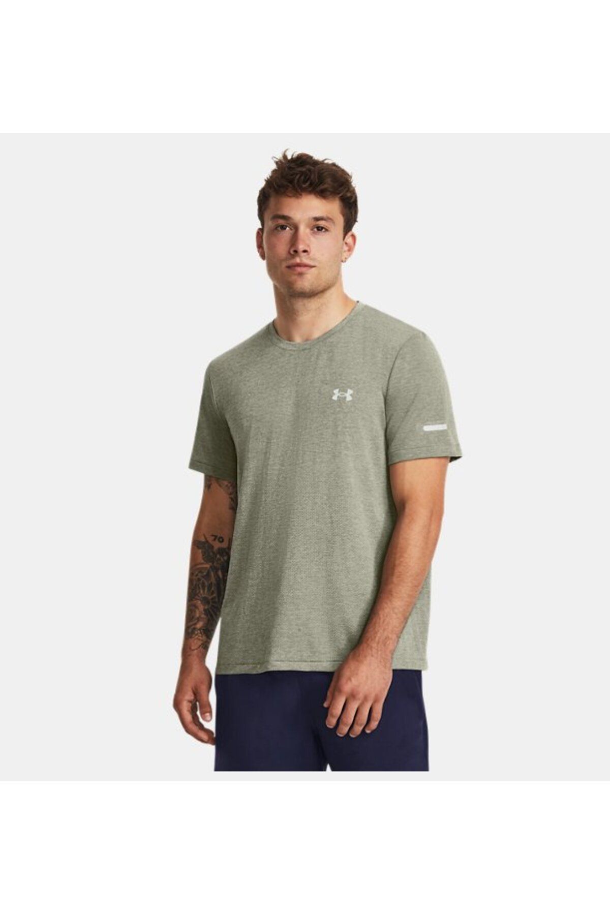 تی شرت نود مردانه بژ آستین کوتاه قدم توقف 1375692 504 Under Armour