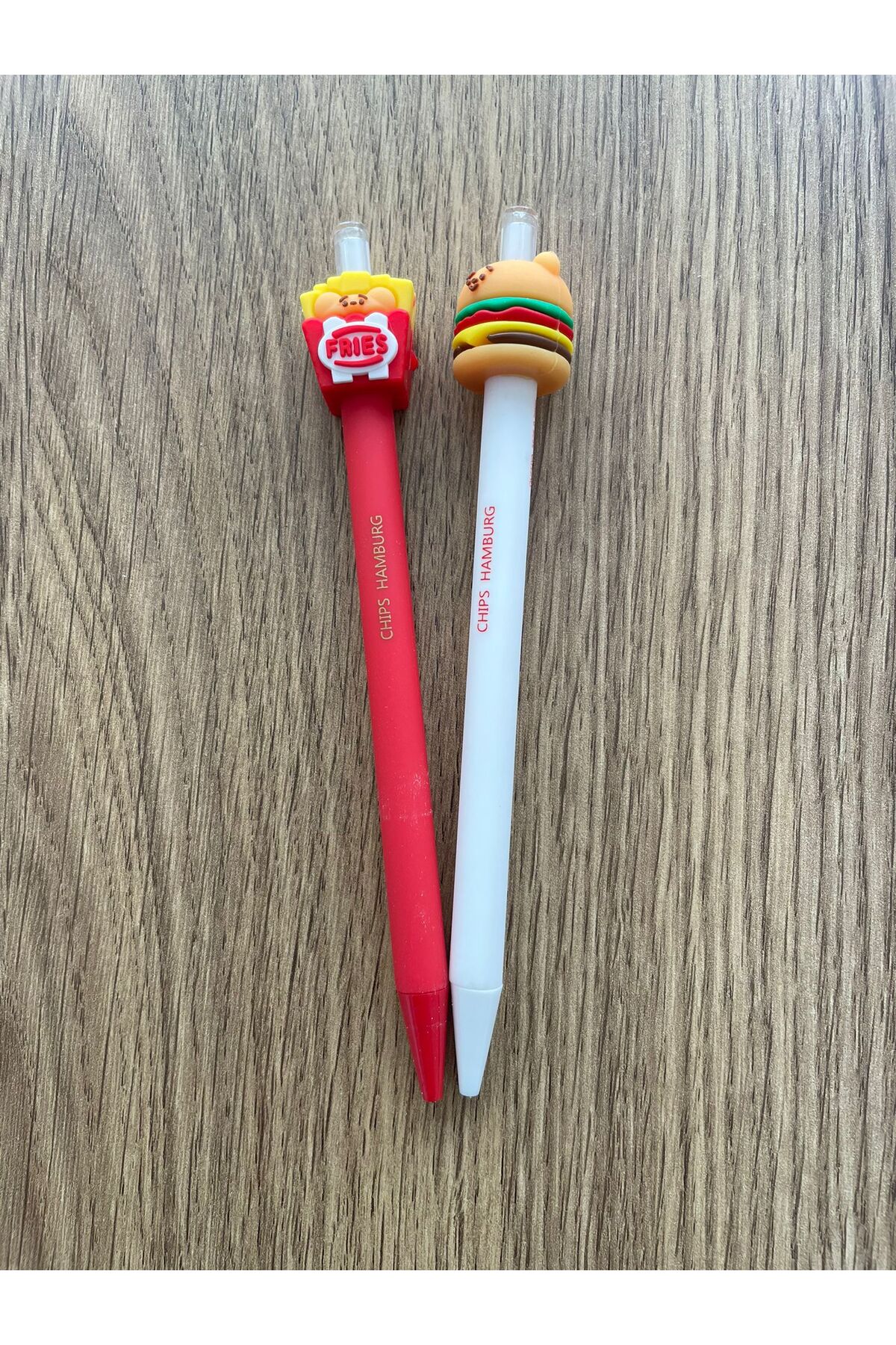 Hamburger French Fries Eggs Pen Gift 2 pcs Model 6