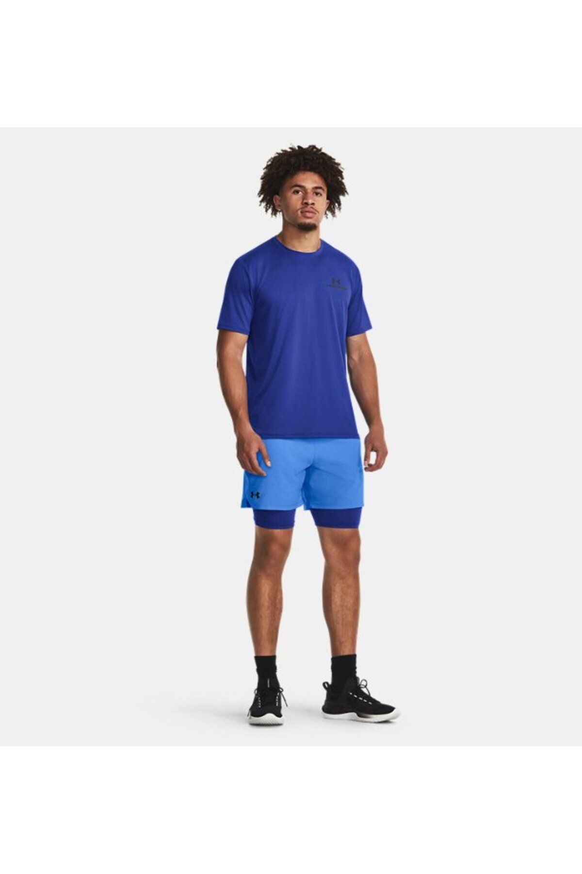 تی شرت آبی مردانه آستین کوتاه UA Rush ™ انرژی 1366138 400 Under Armour