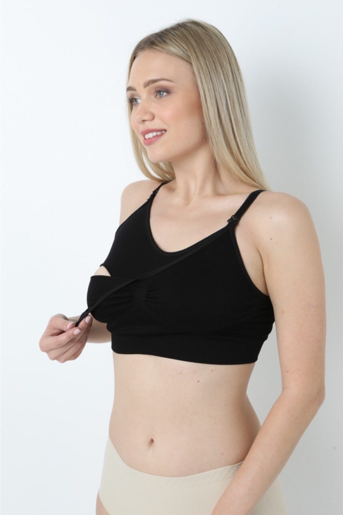 Bloom Night Maternity Bra - Black - Plain