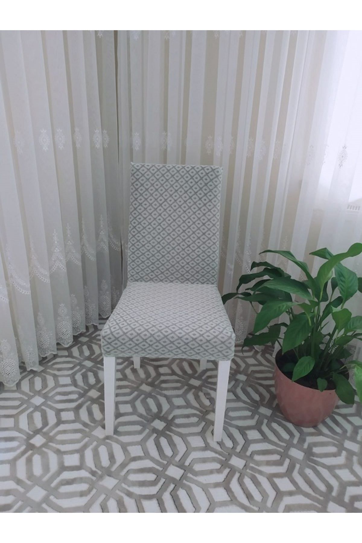 روکش صندلی نود ژاکارلی لیکرا مینی الگوی 6 قطعه  Bright Home
