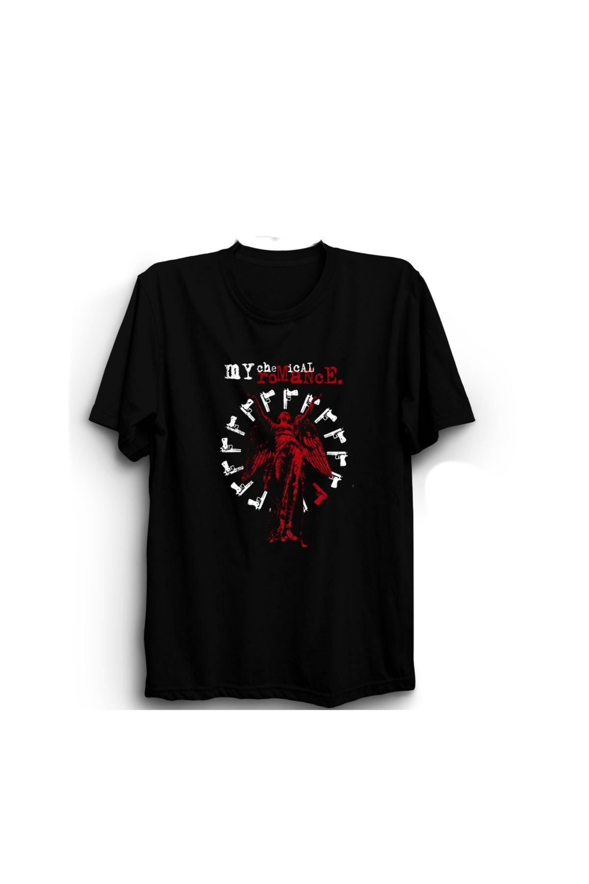 The Fame-My Chemical Romance Guns and Angel Rock Metal Band T-Shirt 1