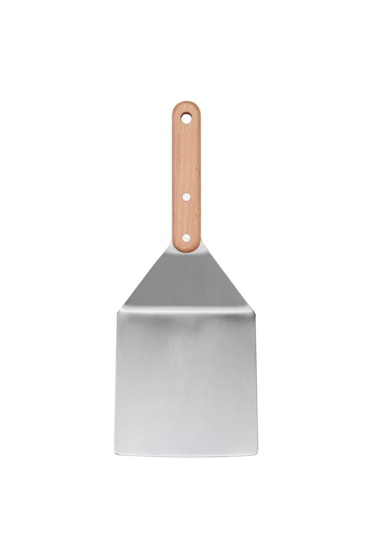 IKEA-GRILLTIDER 30 Cm Stainless Steel Grilled Hamburger Spatula Wooden BBQ Barbecue Spatula 2