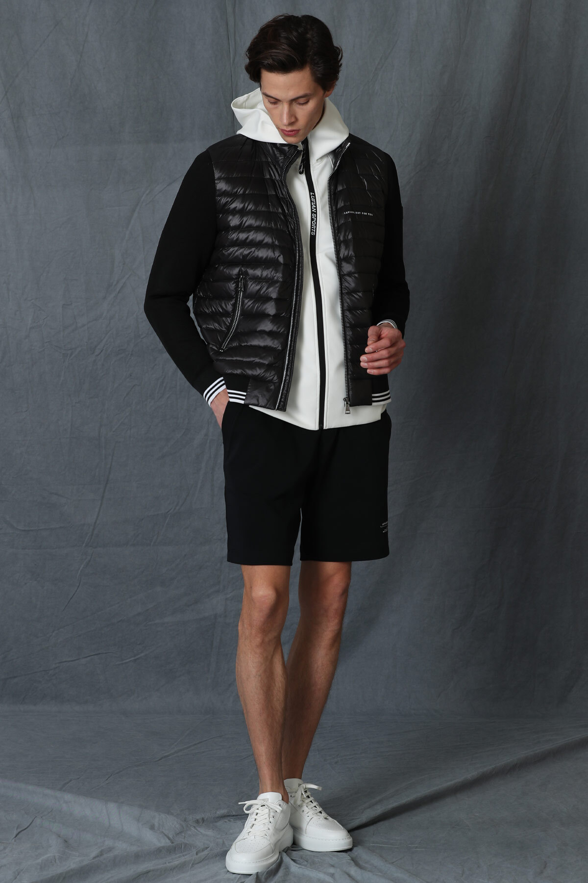 کاپشن مردانه مشکی لوفیان | 111120047 اورجینال - تصویر 5