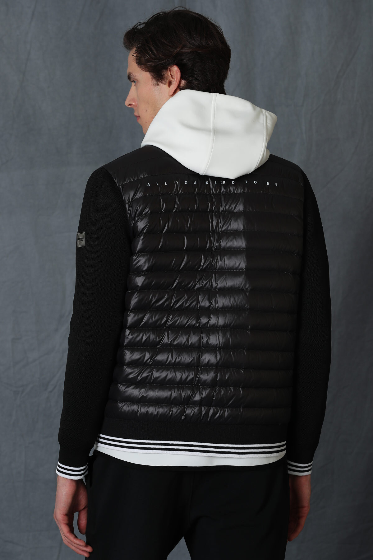 کاپشن مردانه مشکی لوفیان | 111120047 اورجینال - تصویر 6