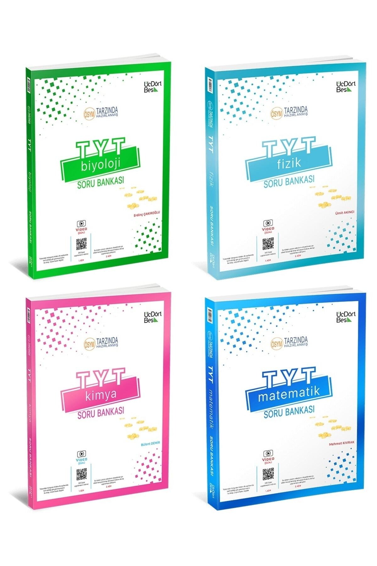 Üç Dört Beş Yayıncılık 345 Yayınları En Son Basım Tyt Fizik Kimya 