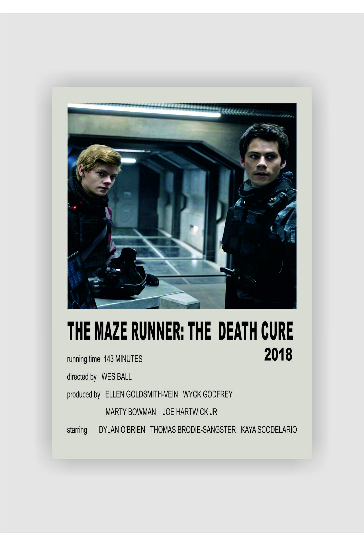 The Maze Runner: The Death Cure Film Wall Poster - Thick Paper - Frameless