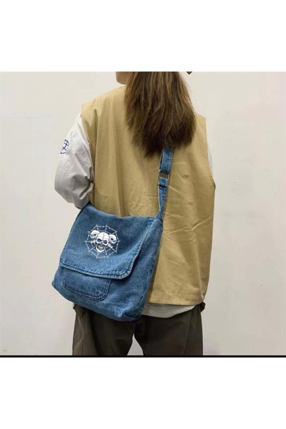 Light blue messenger bag shop
