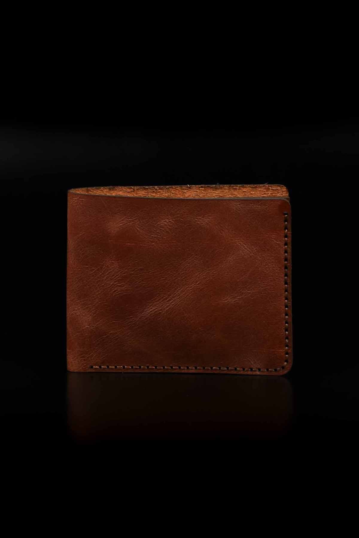 کیف پول مردانه قهوه ای Lost Slope | YB54684681657 اورجینال - تصویر 2