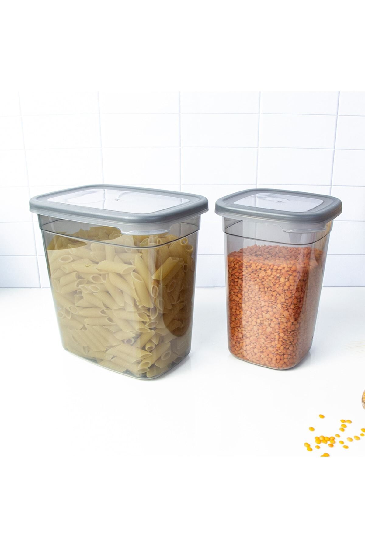 devigo-6 Pieces 1.1 Lt 6 Pieces 1.85 Lt 12 Pieces New Generation Leak Proof Lid Storage Container Set 3