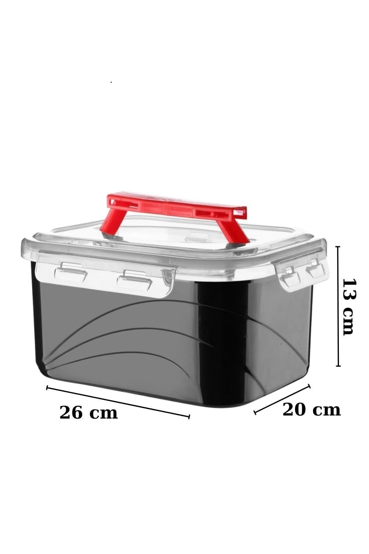 ALİNA HOME-Multi-Purpose Organizer with Lid Tool Box with Lock and Handle Storage Container 2