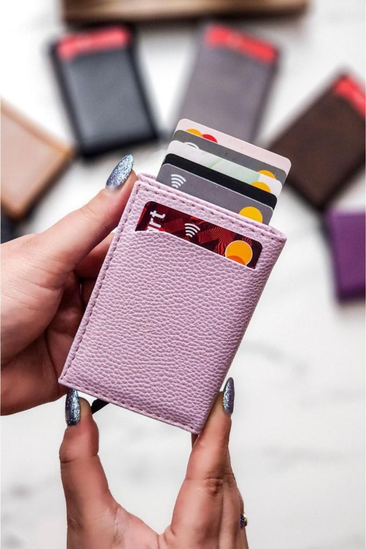 The East Polo Club Wallet Purple Plain Trendyol