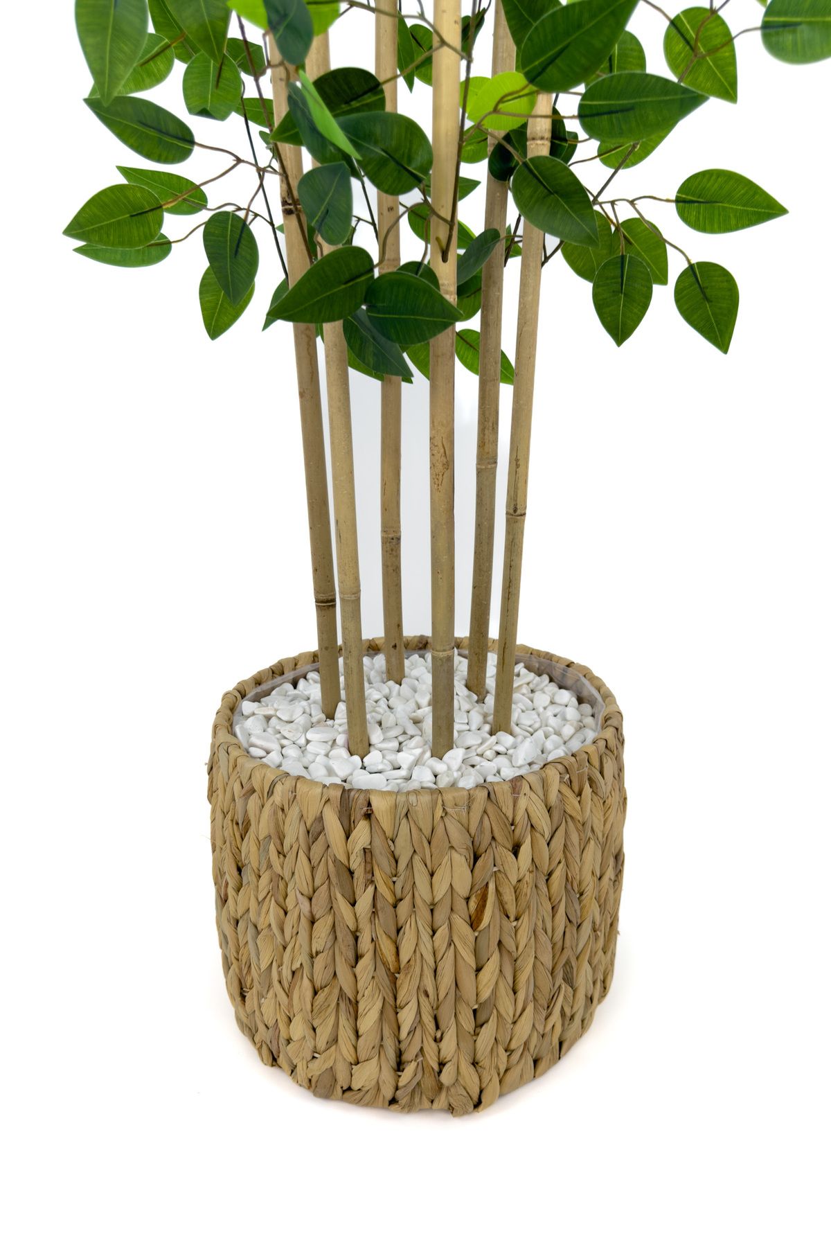 BİÇİÇEK-Artificial Benjamin Tree 170cm Wicker Bohem2 in a Pot 5