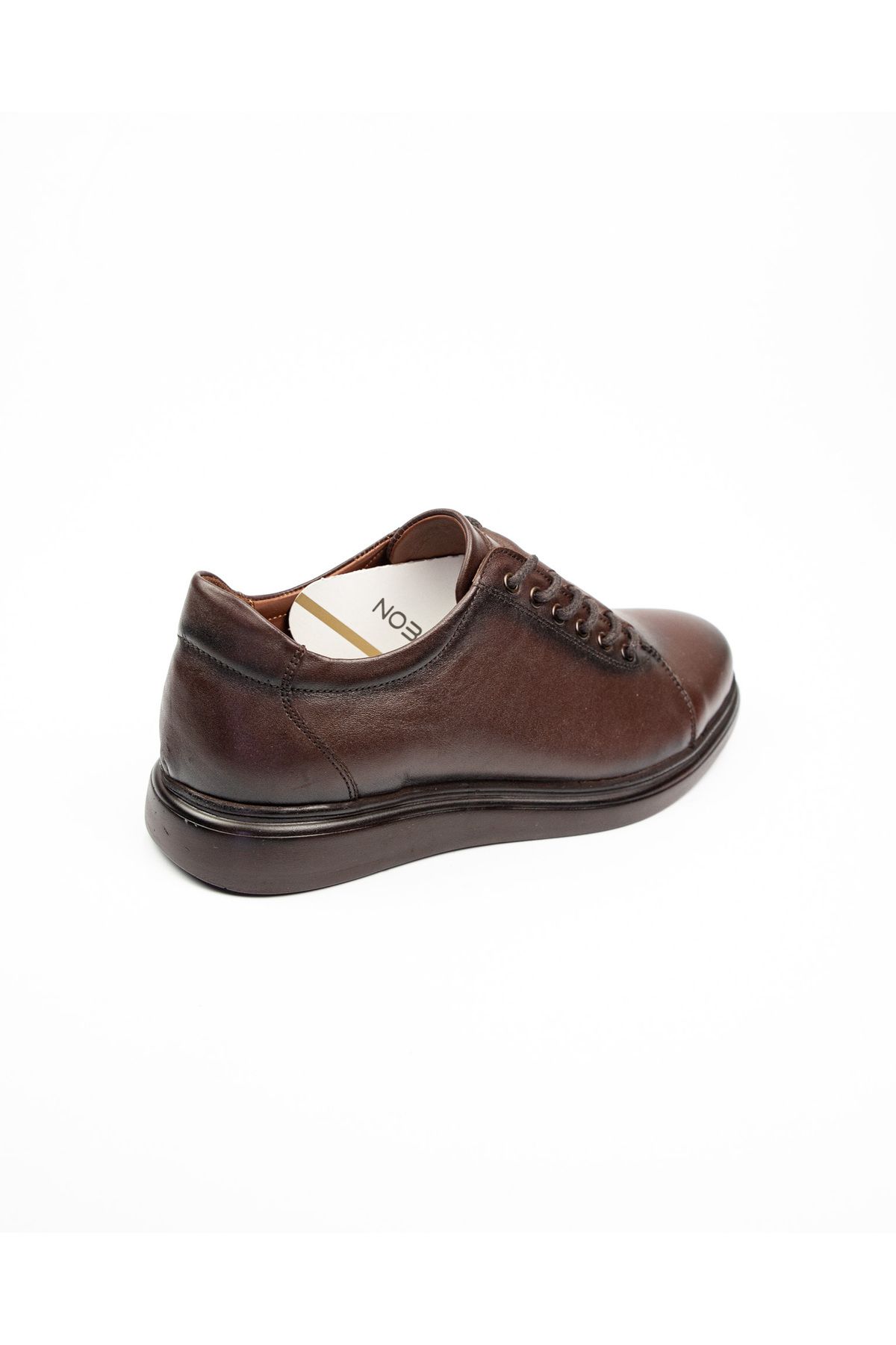 Nobel-1045 Lace-up Brown Leather Men's Casual Shoes 4