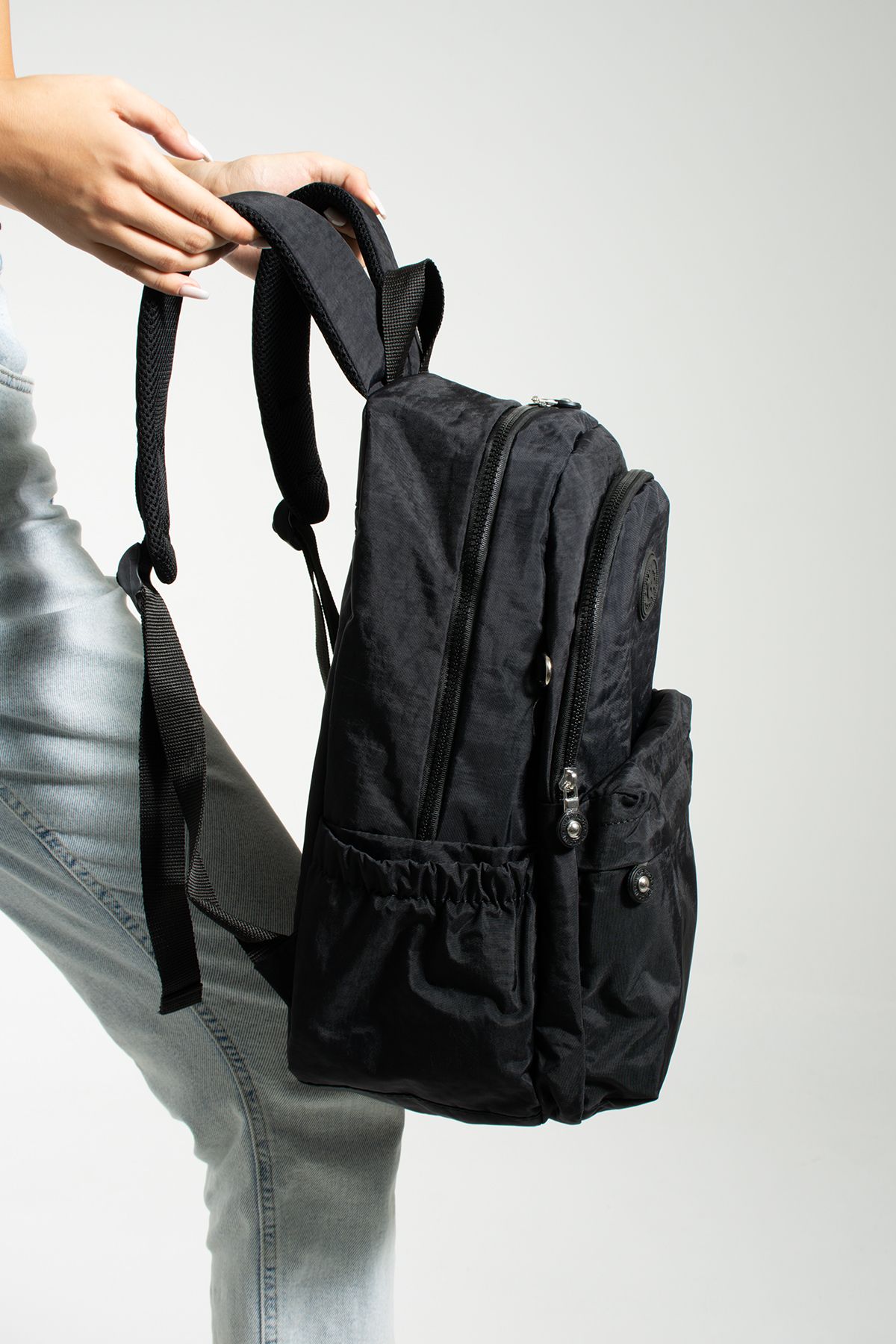 anta Trend School Bag Black Plain Trendyol