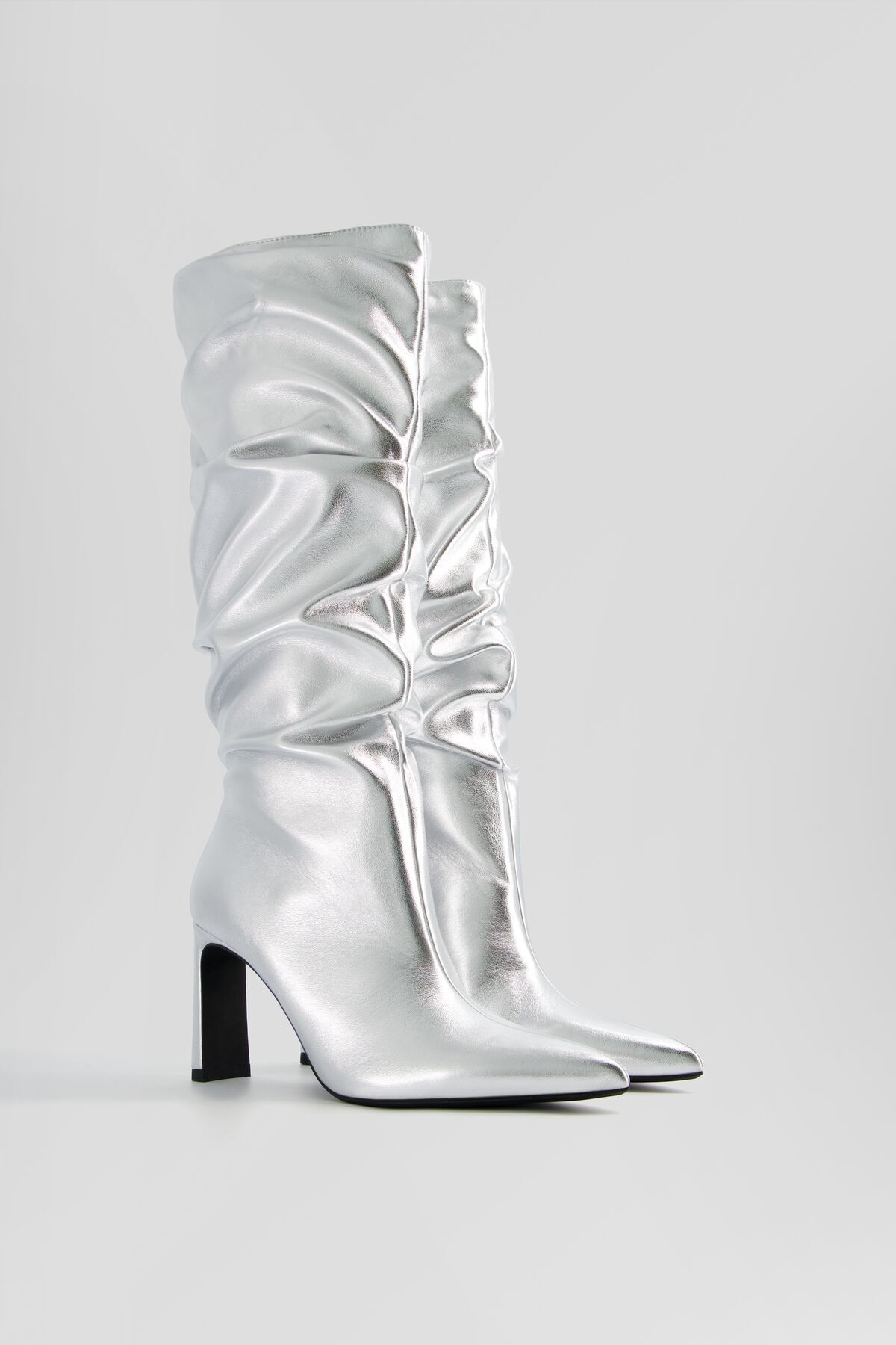 Bershka Slouchy metalik stiletto topuklu çizme Fiyatı, Yorumları - Trendyol