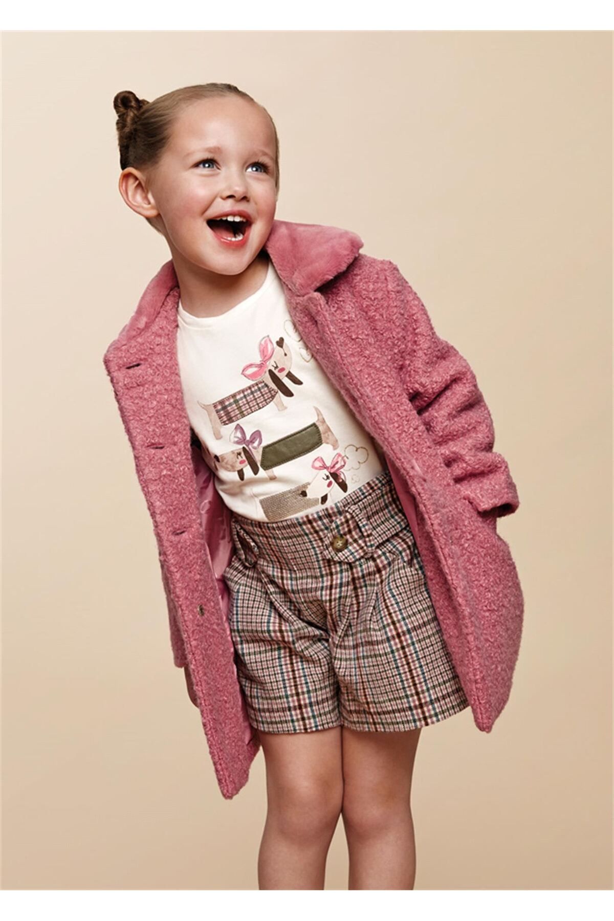 Mayoral - Girls Pink Hoodie & Skirt Set
