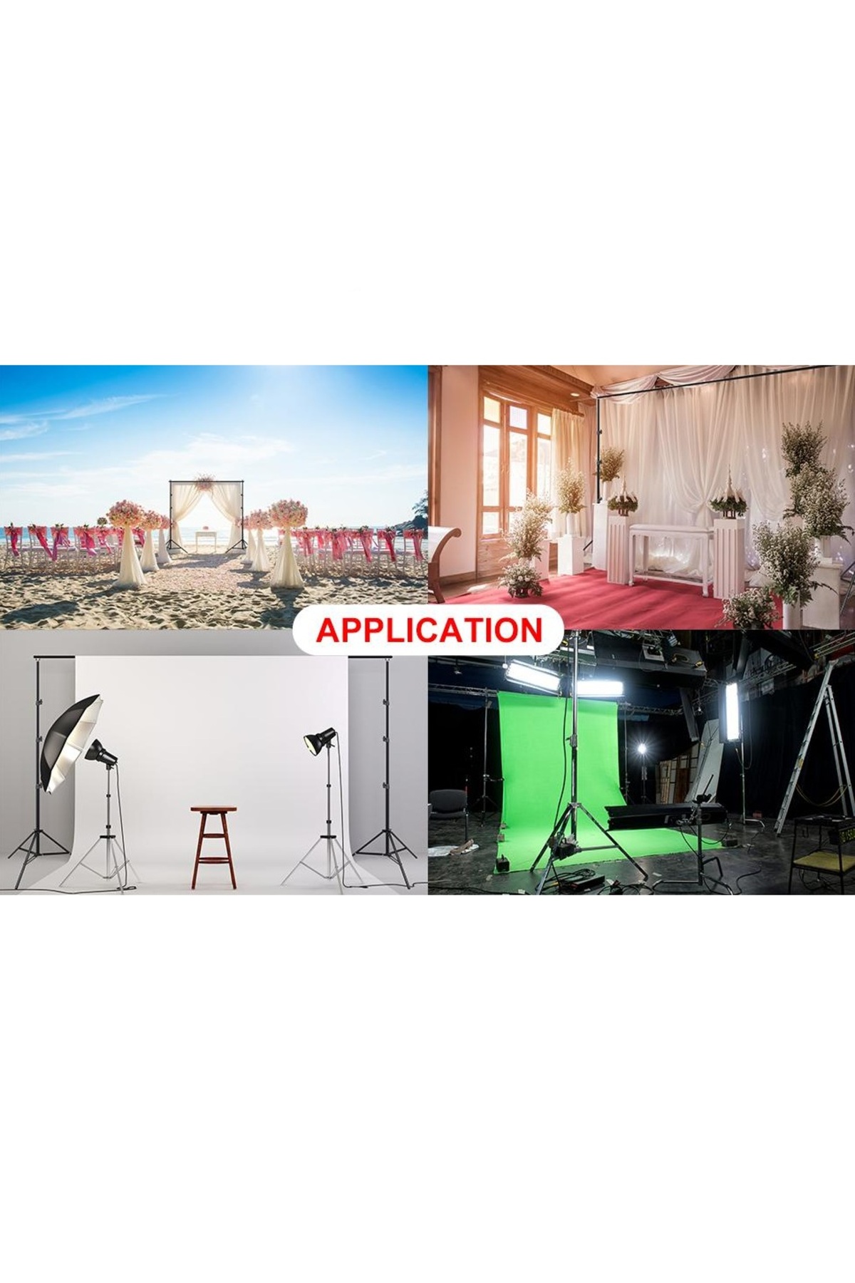 2x2 m fon perde standı, Backdrop Stand, Background Stand