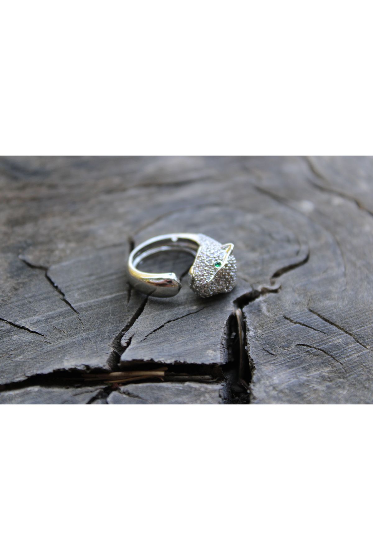 EROFİS-Zircon Stone Ring, Animal Figure Design Ring 3