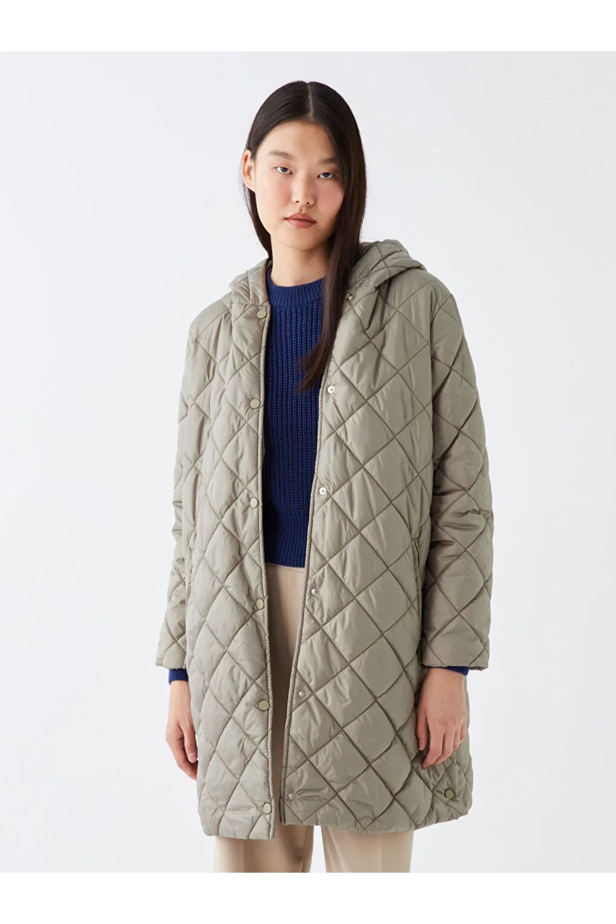 Metallic shop winter coat