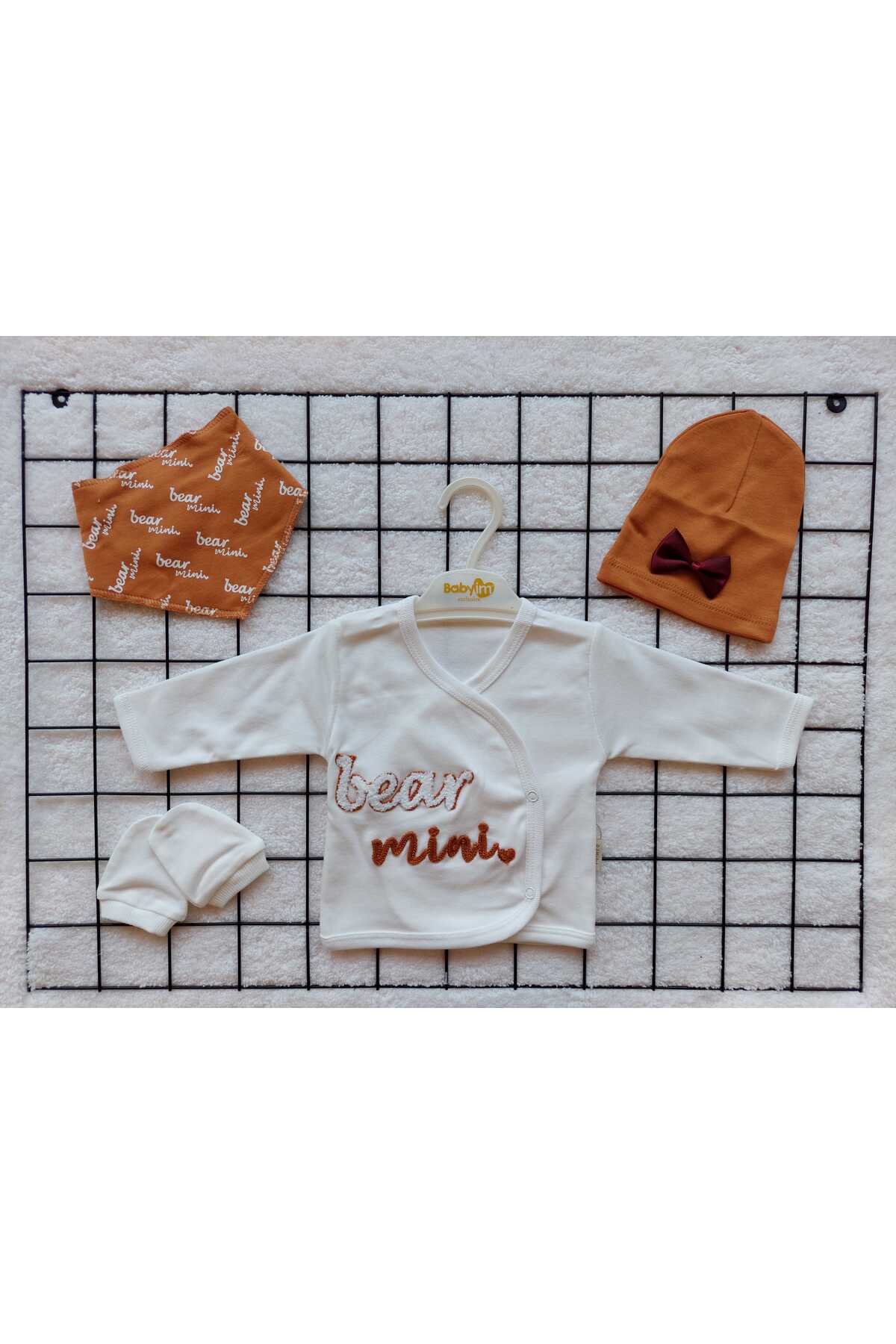 بادی نوزادی پسرانه قهوه ای Babyim | TYC00634815063 اورجینال - تصویر 3