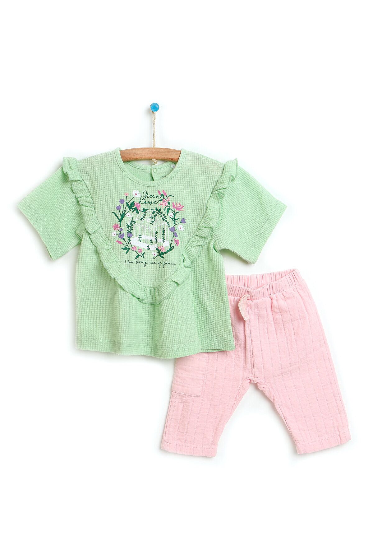 بلوز باغ گیاه شناسی HelloBaby – شلوار دختر بچه ebebek Hello Baby