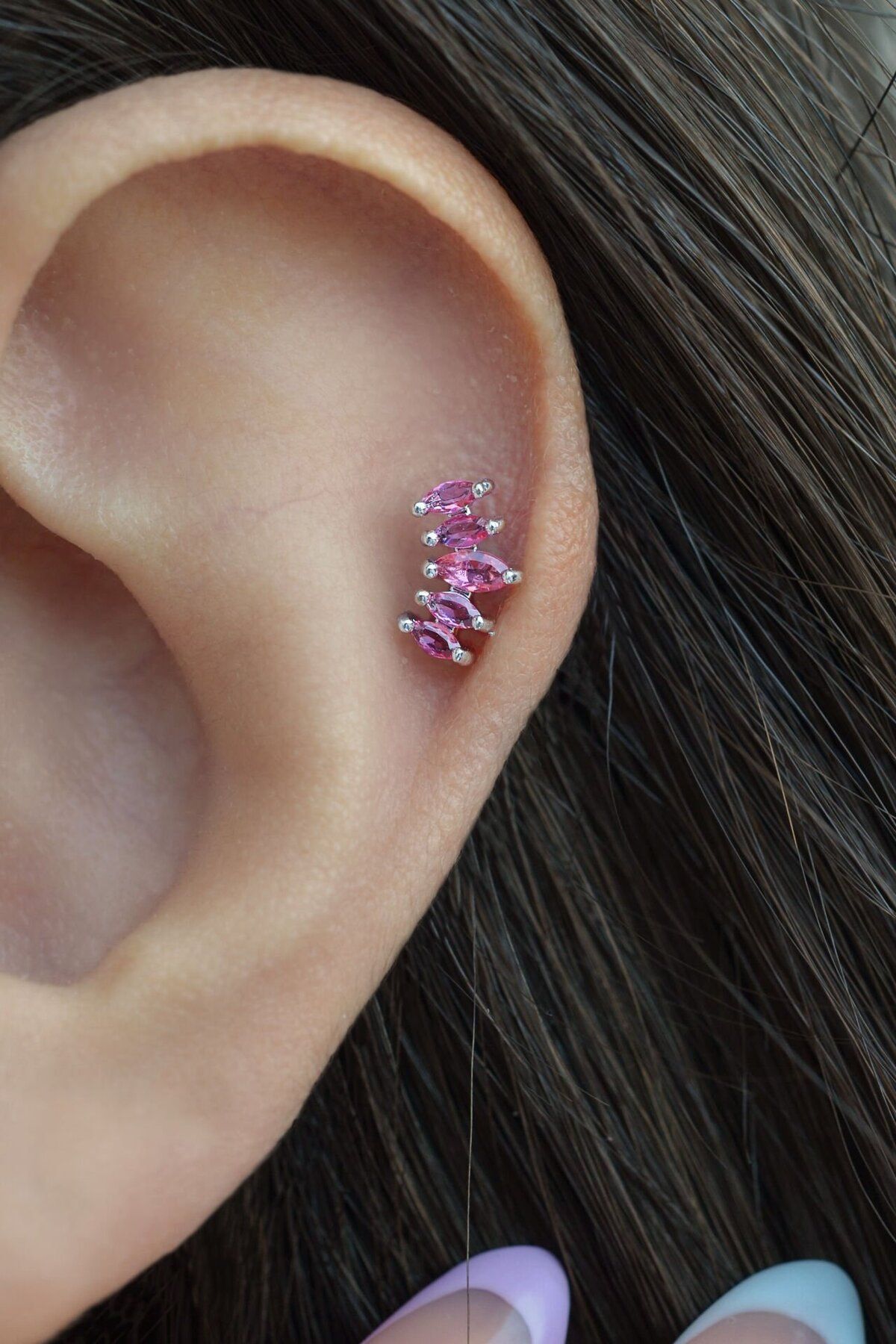 Crown cartilage clearance piercing
