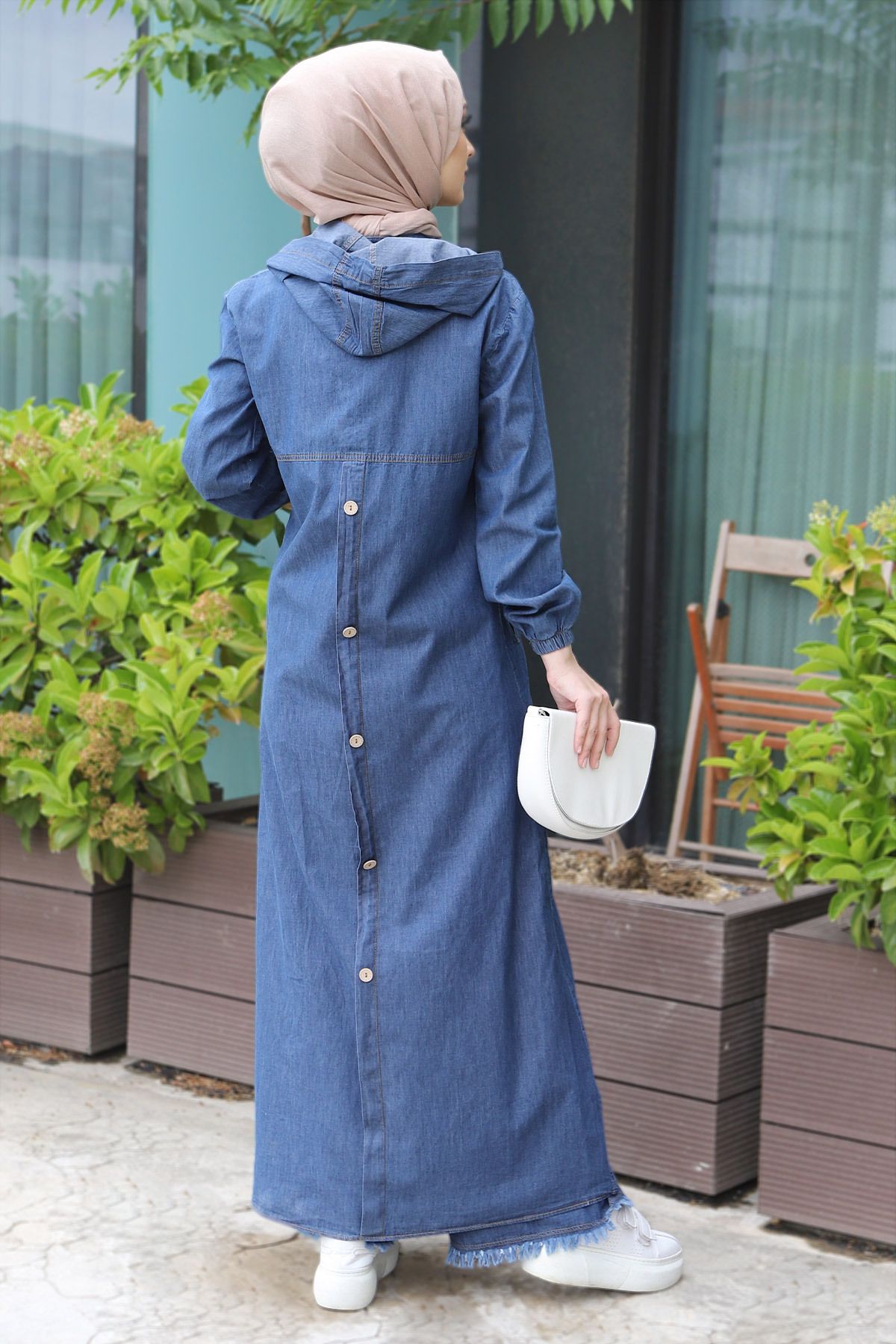 Denim abaya outlet latest design