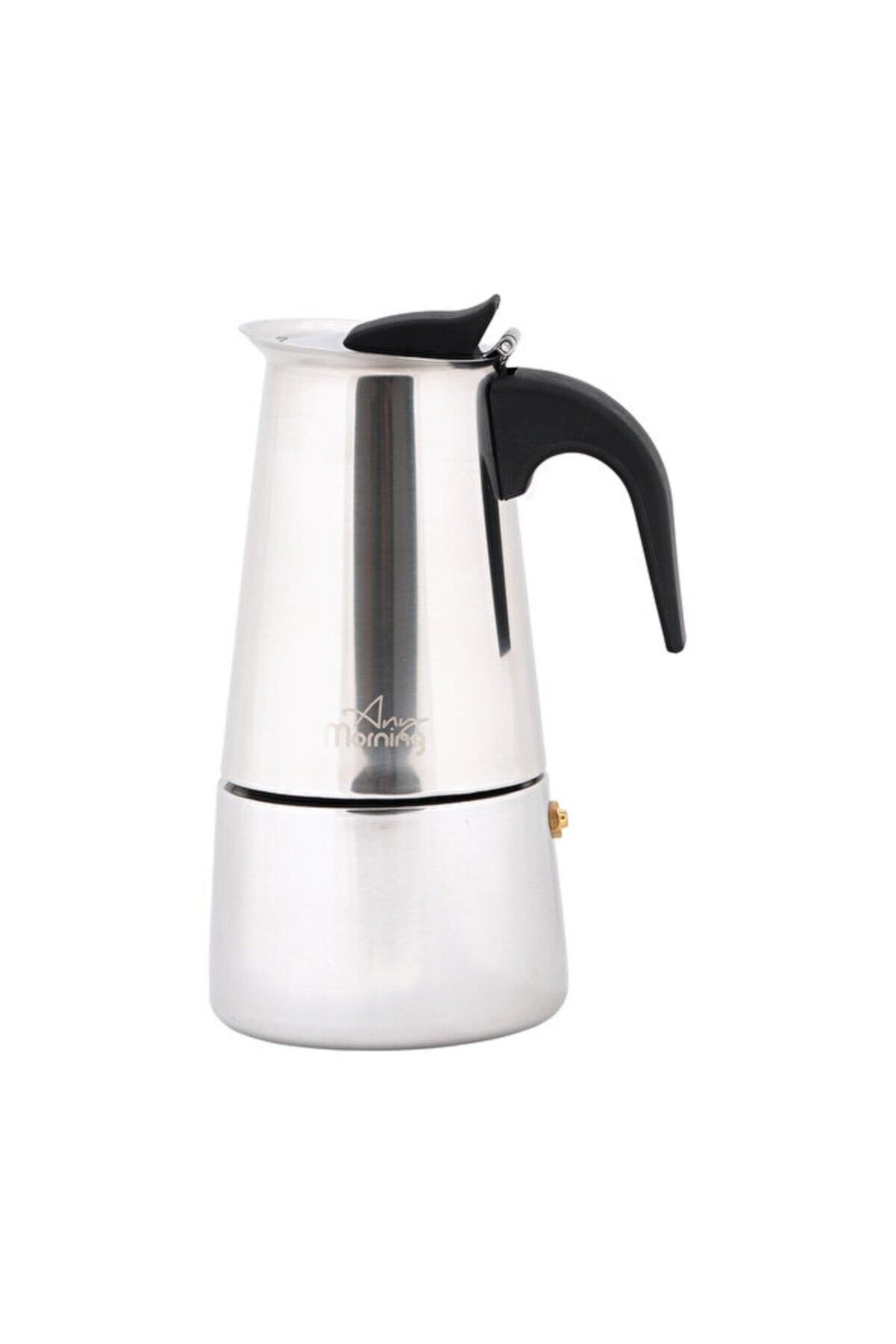 esdekor Herhangi Bir Sabah Espresso Kahve Makinesi Paslanmaz Çelik Indüksiyonlu Moka Pot 200ml 1 Adet