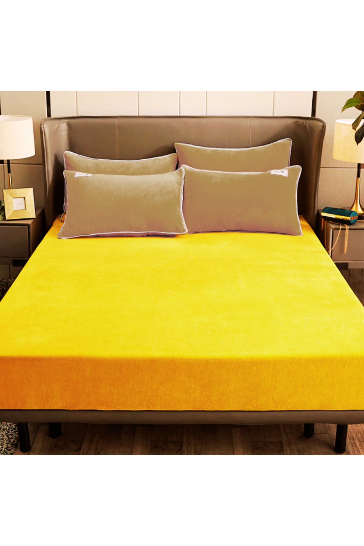 Gonz Alez-Wellsoft Soft Oversize Fitted Elastic Sheet Set 2