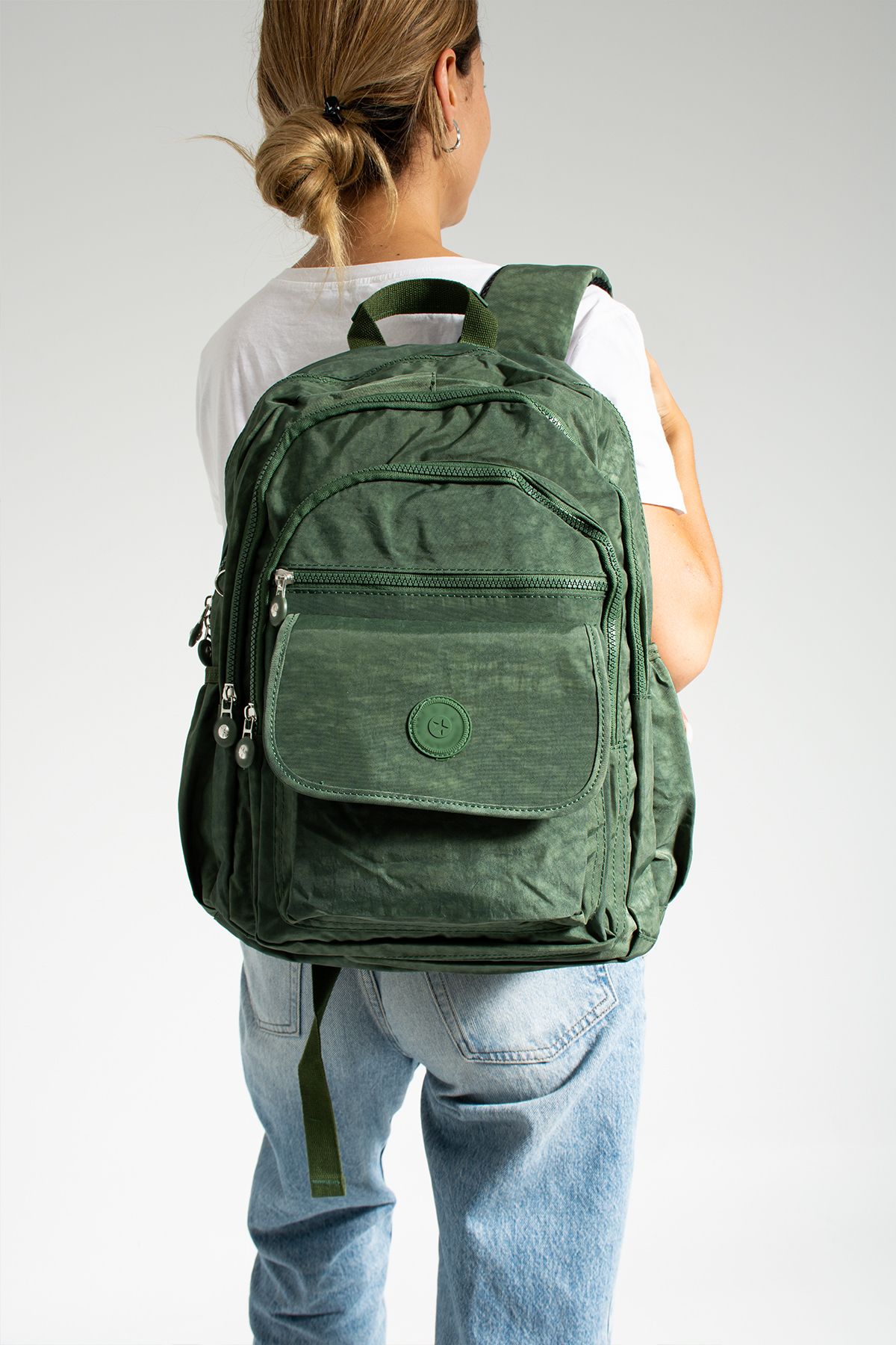 GP GUES POLO SCHOOL BAG THE BEST FORM OF GREEN MEGA LARGE SIZE