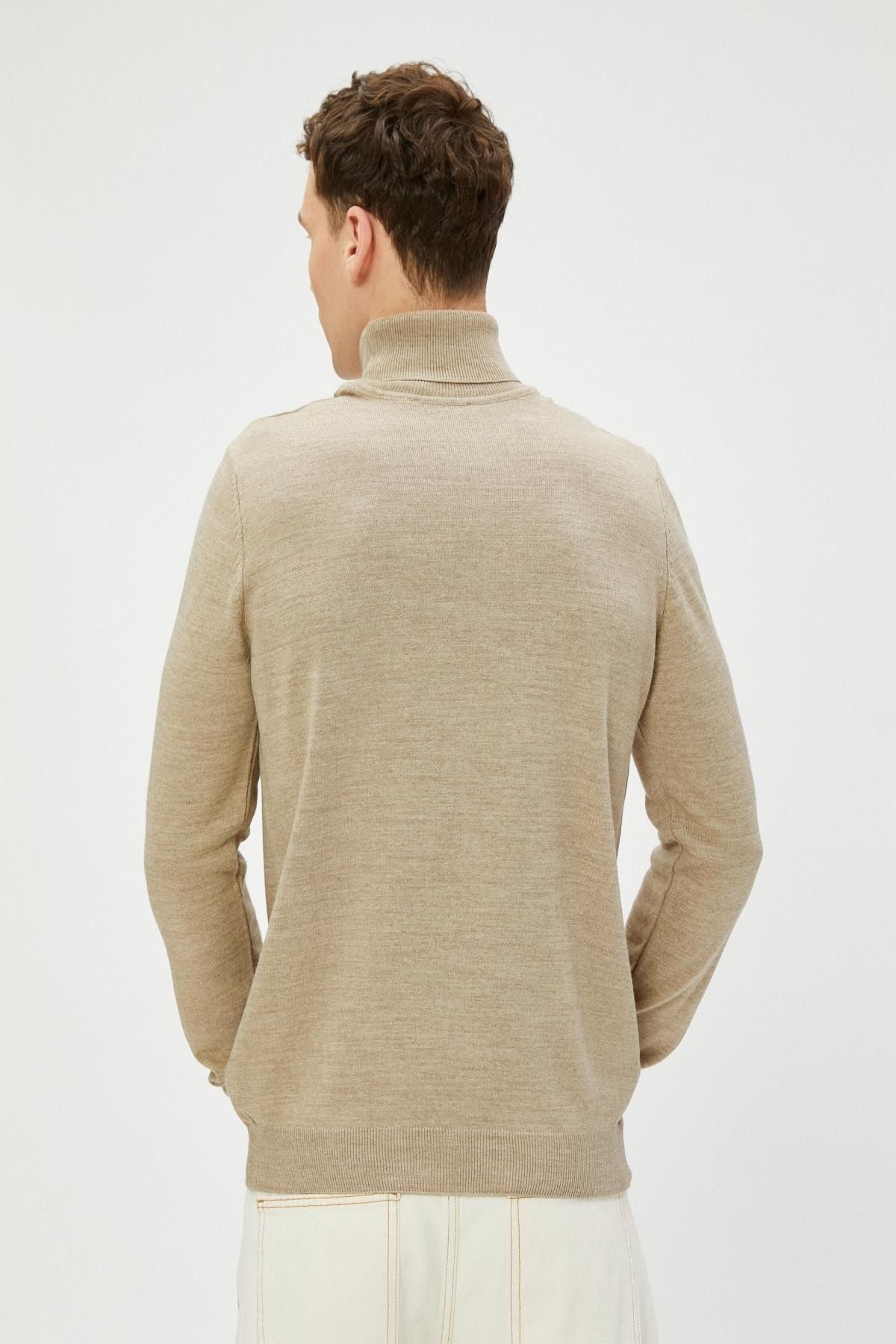 Koton-Beigefarbener Herrenpullover 4