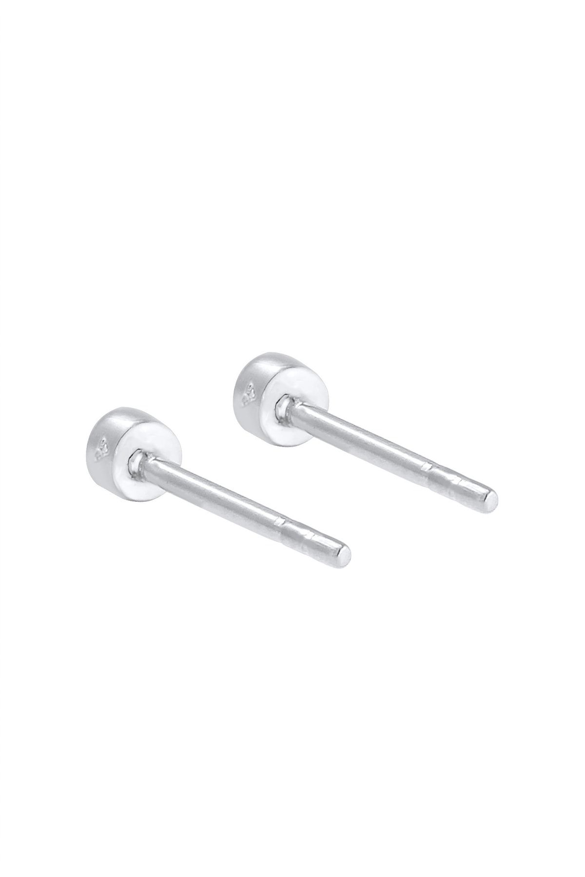 ELLI-Ohrringe Stecker Rund Opal Sentetik Turuncu 925 Gümüş 4