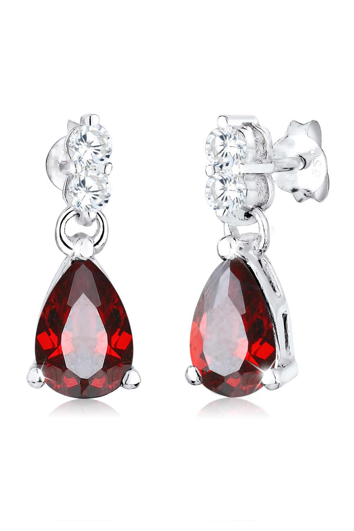 ELLI-Ohrringe Tropfen Zirkonia Glamour Elegant 925 Silber 1