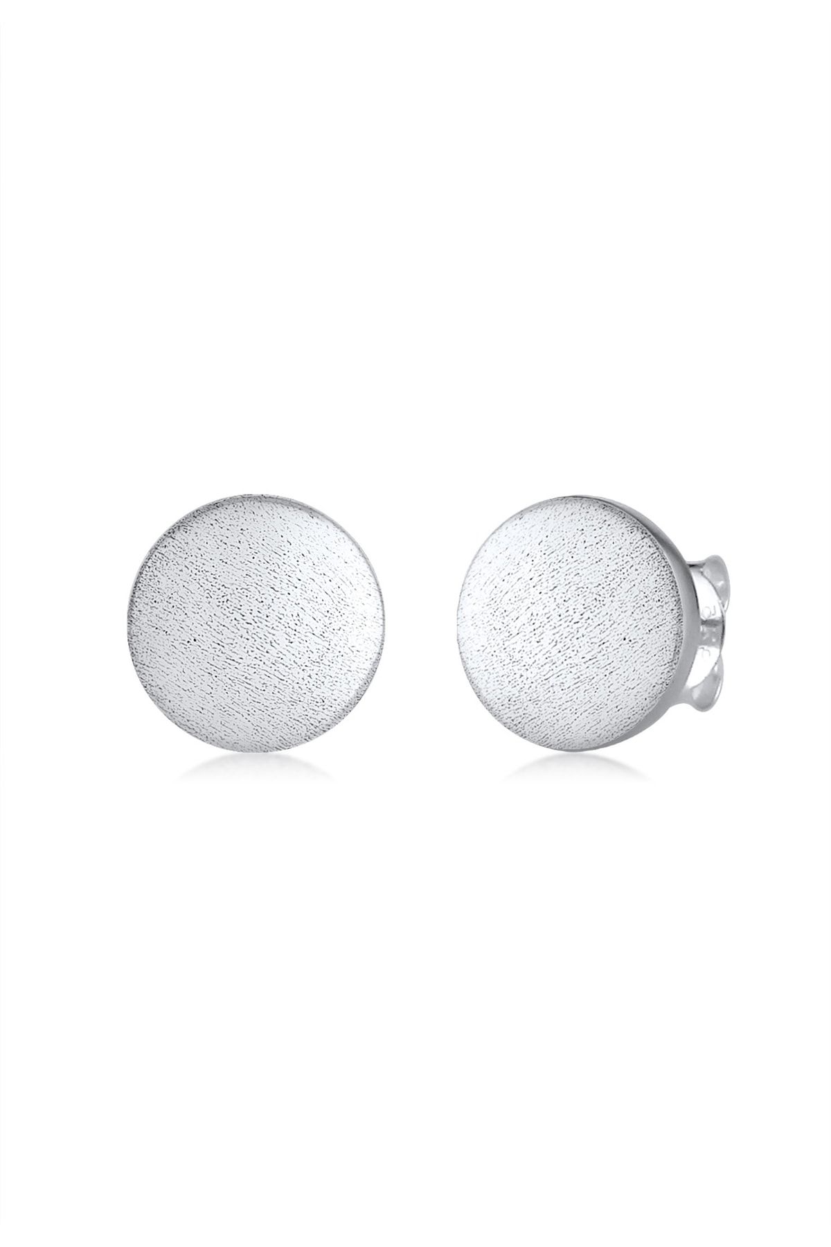 Nenalina-Ohrringe Basic Geo Brushed Ohrstecker aus 925er Sterlingsilber 1