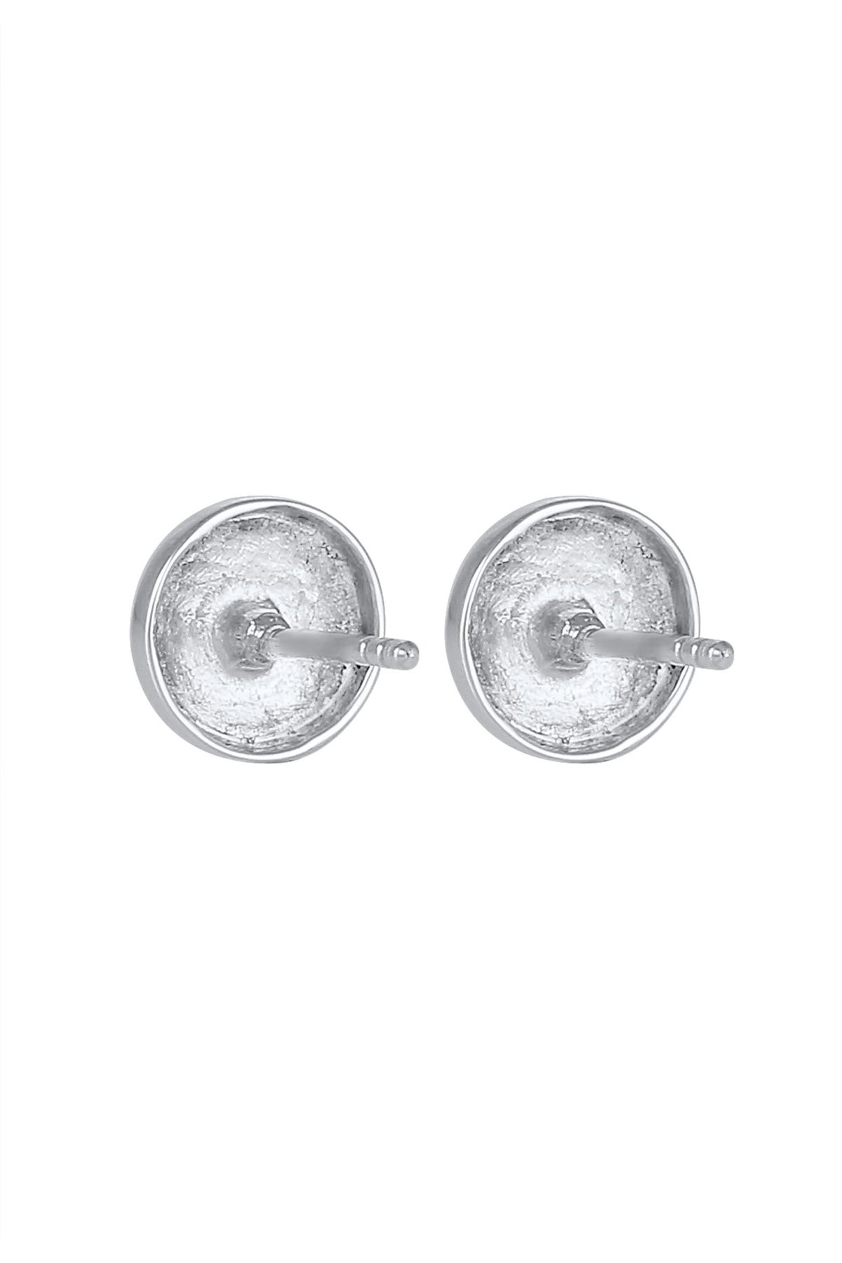 Nenalina-Ohrringe Basic Geo Brushed Ohrstecker aus 925er Sterlingsilber 4