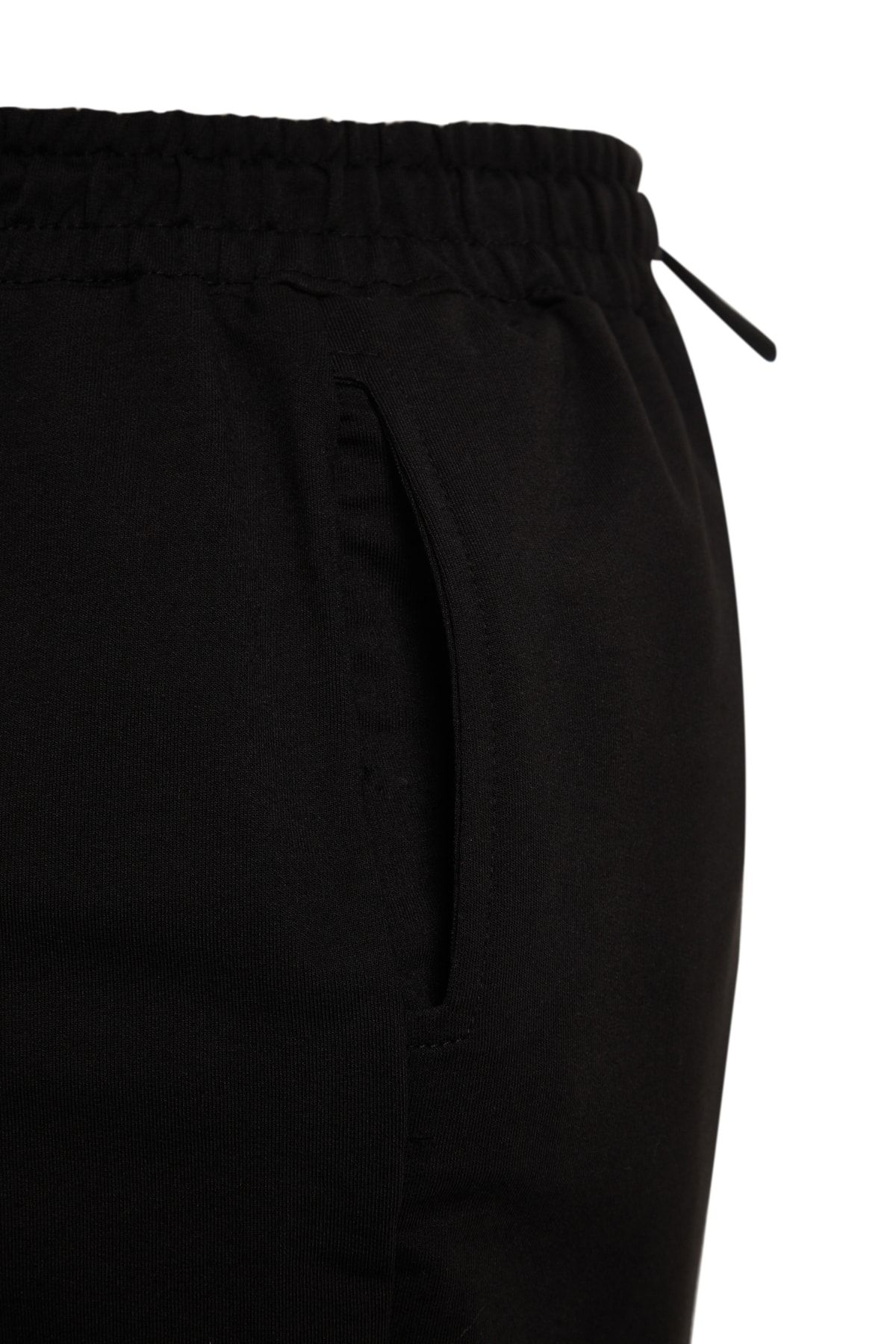 Trendyol Curve-Černé tepláky Jogger Leg Elastické pletené Plus Size Tbbss22Ea0065 5