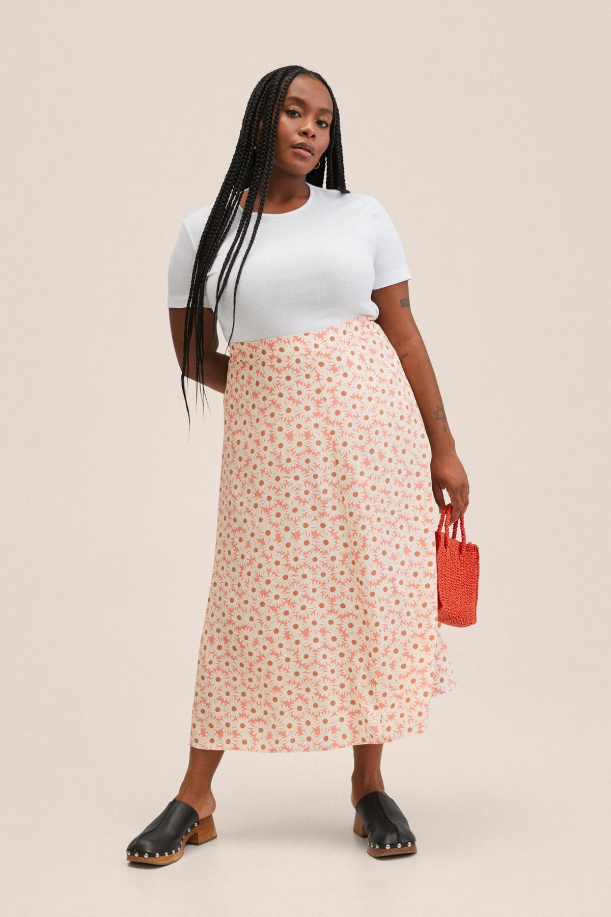 MANGO-27057118 Damen/Mädchen Koralle Rot 7