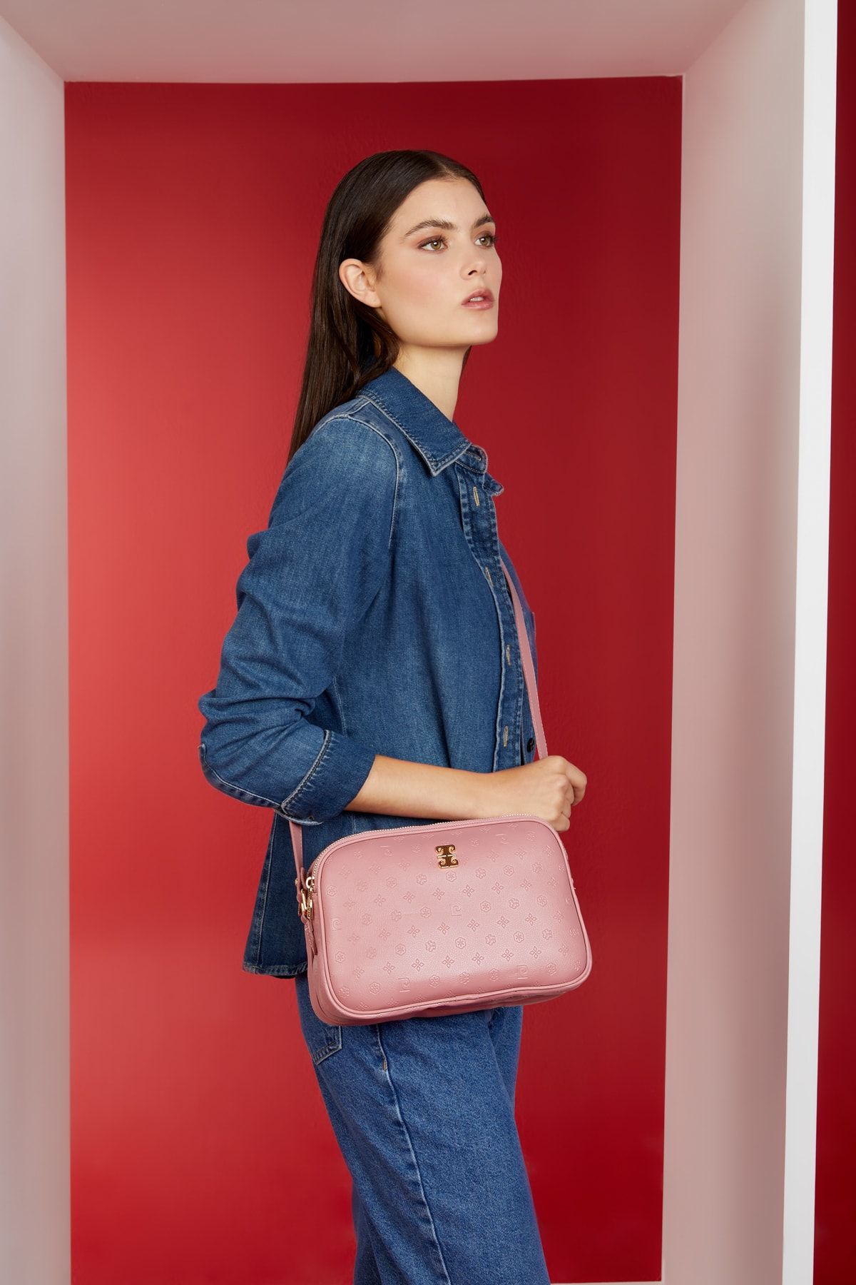 Pierre Cardin Floater Dusty Rose Women s Shoulder Bag 05PO22Y1536