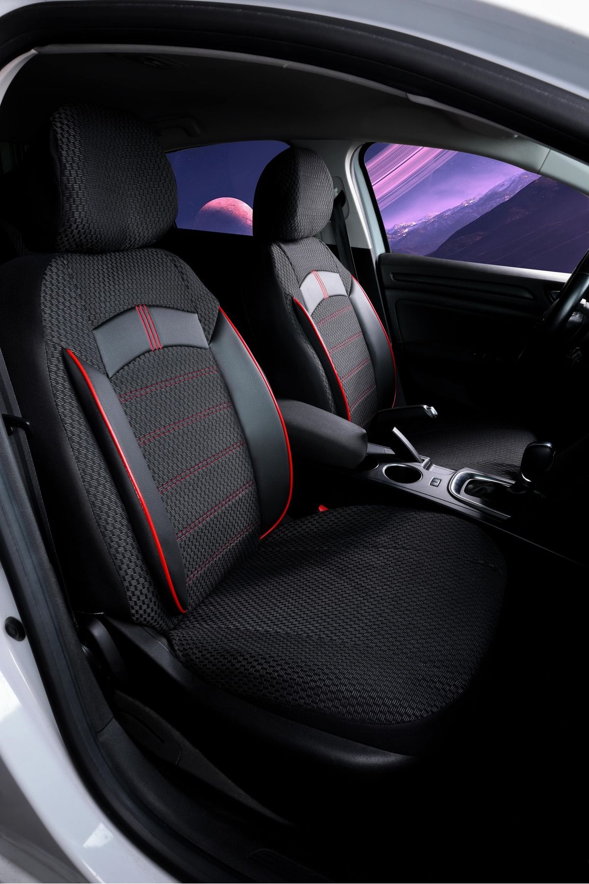 stiloto HYUNDAI ELANTRA COMPATIBLE SATURN SERIES PIQUE FABRIC FULL