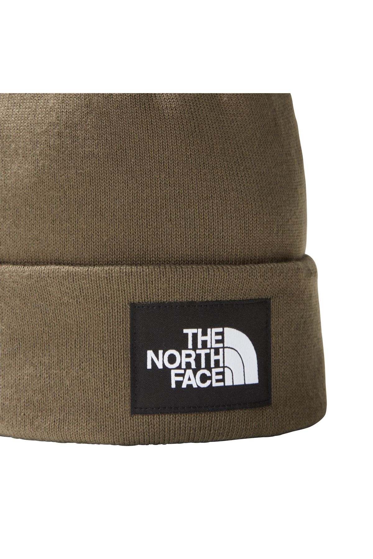 Green north face beanie best sale