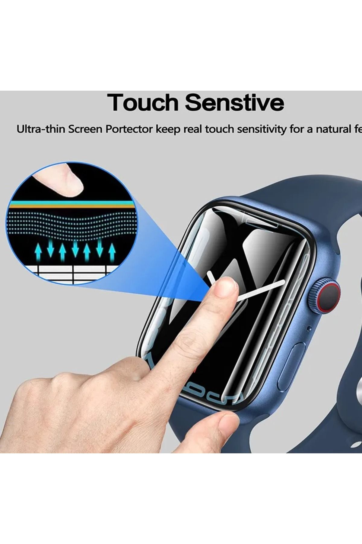Apple watch screen protector touch sensitivity on sale