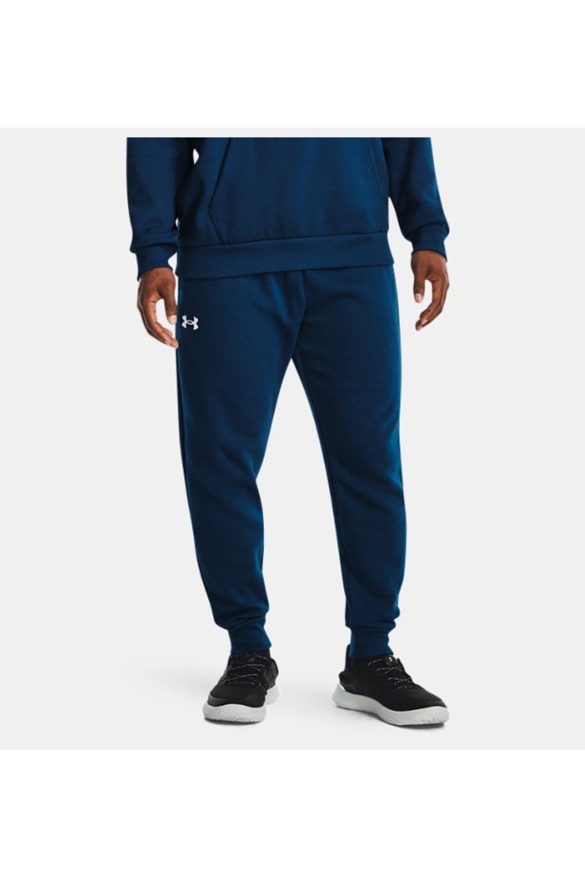 Navy blue under armour joggers shop