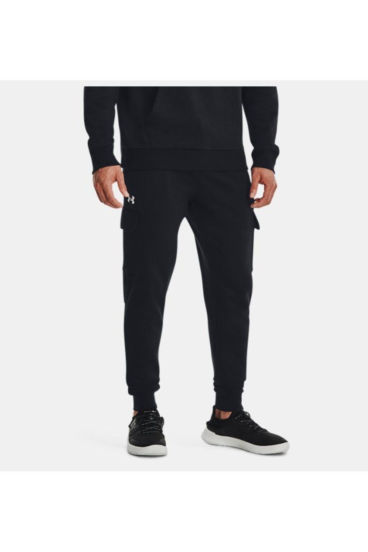 شلوار ورزشی مردانه مشکی 1382134 Ua Rival Fleece Cargo Jogger Under Armour
