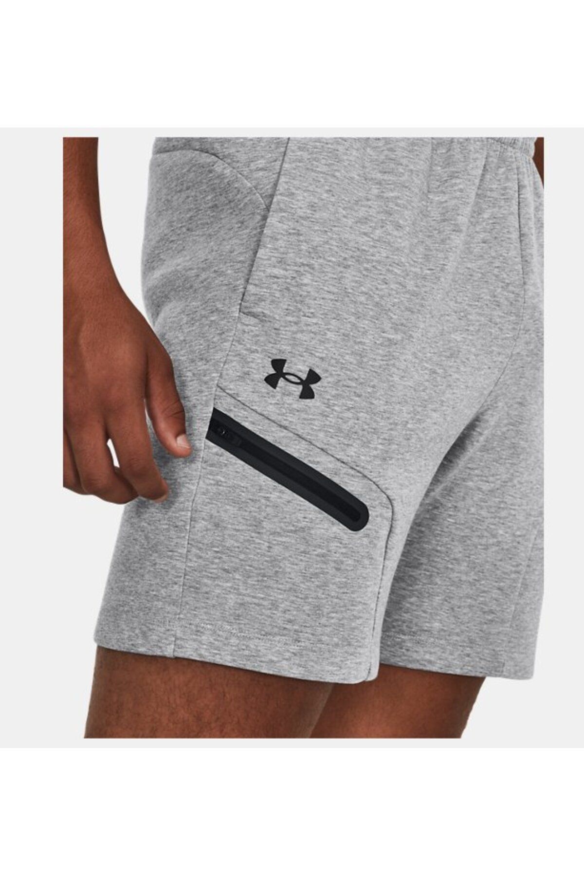 شورت ورزشی خاکستری مردانه های ناپایدار در UA 1379809 011 Under Armour