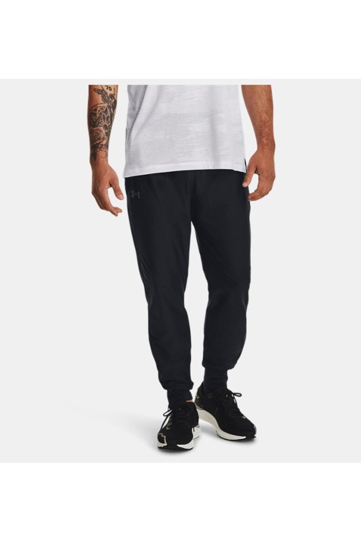 شلوار گرمکن ورزشی مشکی مردانه انتخاب صلاحیت UA در Run Elite TrackSuit شش 1379289 001 Under Armour